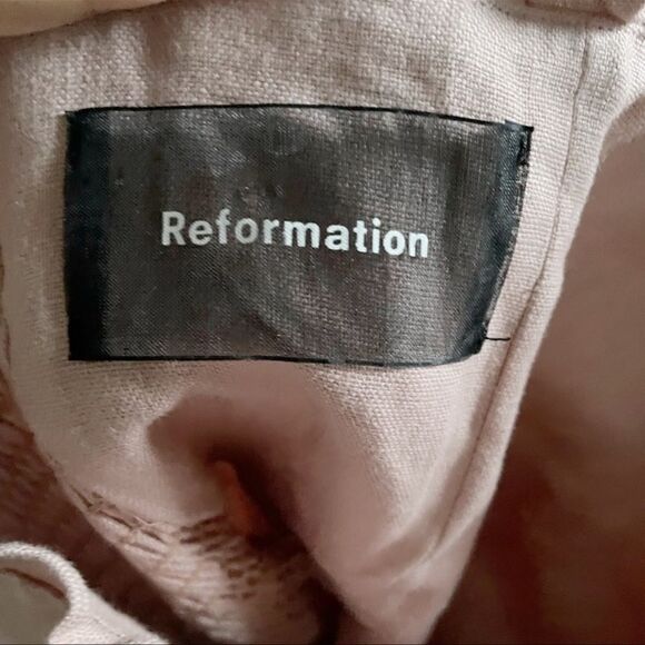 Reformation Ava Ruffle Linen Mini Dress - Picture 5 of 6